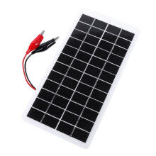 5W 12V Solpanel Polysilikonpaneler Utomhus Solbatteriladdare BäRbar Solpanel för Mobiltelefonladdare