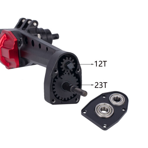 SCX10 III Portalachse schwarz rot 1