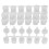 5 Strips 30 Pots Empty Paint Strips Paint Cup Pots, 10Ml/ 0.35Oz  Paint Pot Strips Clear Plastic Storage Containers 1