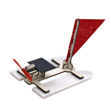 Solar Powered Boat Kit with Dual Mode Propulsion and Triangular Sail STEM Educational Toy for Kids