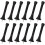 12 Pack Black Spring Door Stops, Flexible Spring  with Low Mounted Black Rubber Bumper Tips 4