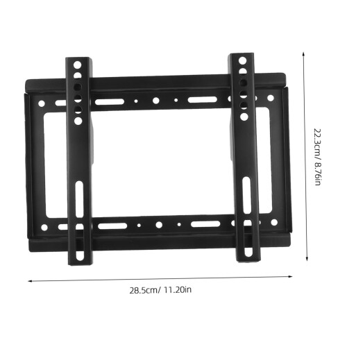 TV Wall Mount Fixed Bracket for 3265 Inch Screens, Low Profile, Easy Install, Black 1