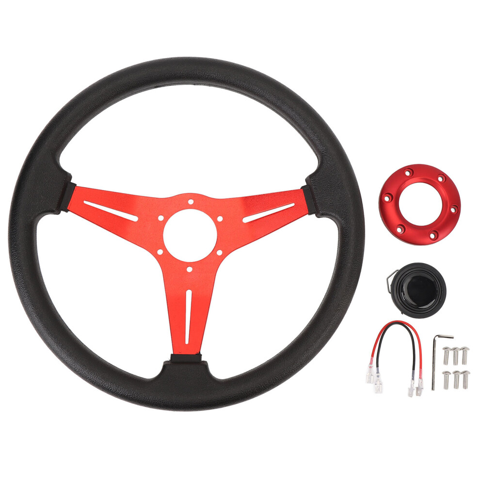 Racing Car Steering Wheel 350Mm Black 7340572875181
