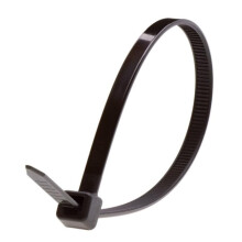 Heavy Duty Nylon Cable Ties 3.5mm x 200mm, UV Resistant Self Locking Zip Ties 100 Pack Black