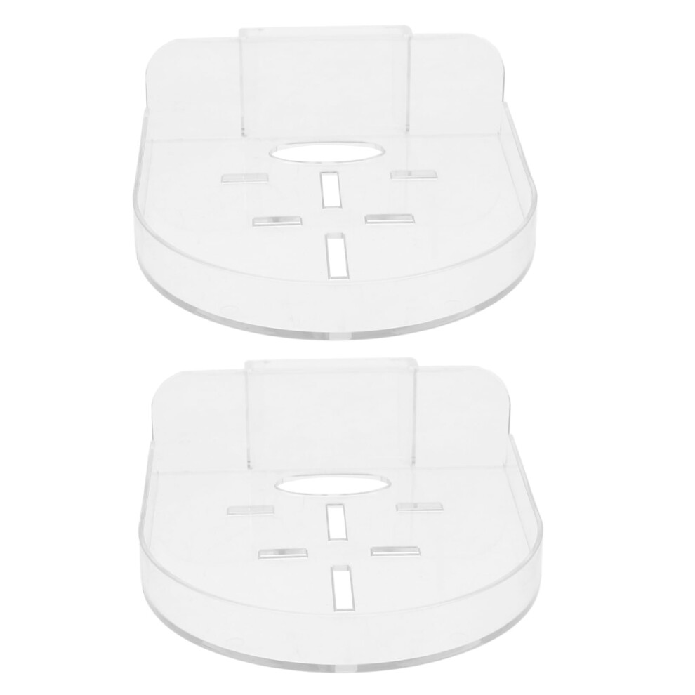 2Pcs Wall Mount Camera Shelf, Clear Nodrill Adhesive Tray For Security Camera And Mini Speaker 9053599543718