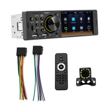 Car Stereo Single Din with CarPlay Android Auto, 4 Inch Touch Screen MP5 Player, FM Mirror Link Backup Camera