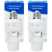 Motion Sensor Light Socket E26 E27 with 360 Detection, Energy Saving AutoOff, NoWire Installation for Garage Closet
