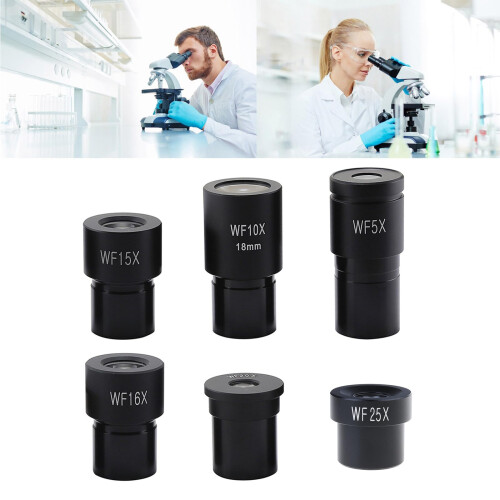 Microscope Eyepiece WF25X 23.2mm Wide Field View for Biological Microscope Bright Clear Imaging 1