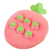 Juguetes de Peluche de Fresa Dibujos Animados Happy Fruit Park Almohada Recogiendo Muñecas de Fresa 32x32cm