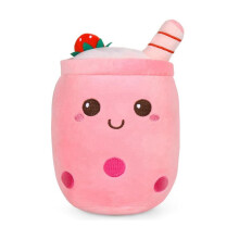 Bubble Tea-Plüschkissen, Weiches Plüschspielzeug in Form Einer Milchteetasse, Süßes Design, Bequem und Schön.