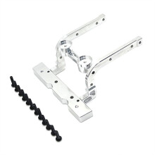 RC Auto Upgrade Voorbumper Vaste Kit voor MJX 1/12 H12Y H12Y+ RC Auto Upgrade Accessoires Zilver
