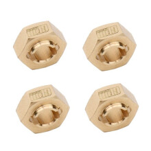 4 Stuks Messing Wiel Zeskant Naaf Adapter Messing Wiel Zeskanten voor LOSI 1/24 Micro-B 2WD Rc Model Auto Buggy LOS00007 Upgrade Onderdeel