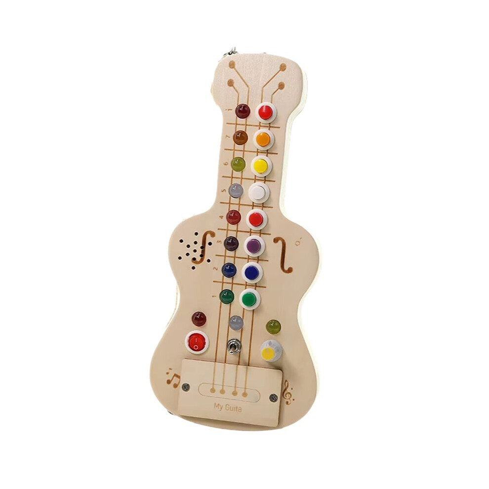 Tauoh Children Music Playing Electronic Guitar Early Education Enlightenment Toys Colored Lights Sound Toy Gift For Kids