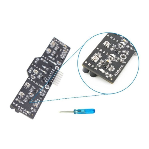 5-Channel Digital Tracking Sensor Module Optical Scale Path Following for Robot Racing Car Identification Red 1