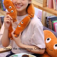 1 Pcs Stuffed Plush Sausage Toys Dolls & 1 Pcs Welcome Sign with Garland Door Decoration