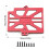 RC Car Upgrade Electronic Speed Controller Fixed  Kit for   MAXX  TRUCK RC Car Accessories Red 5