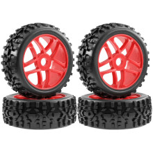 4 Peças 115mm 1/8 RC Off-Road Buggy Carro Roda Pneu Pneu 17mm Hex para ARRMA Typhon para HSP Redcat Losi HPI RC Car B