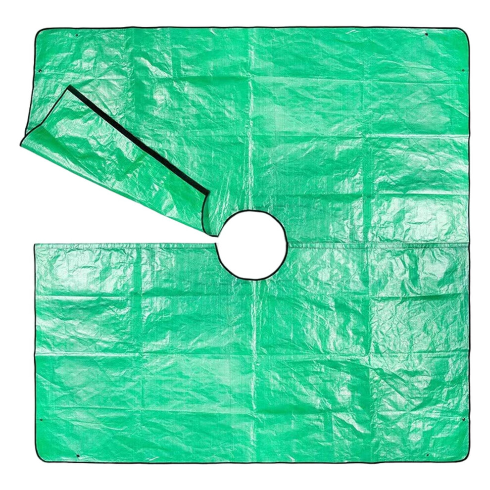 Garden Leaf Collection Tarp 78.7 X 78.7 Inch With Center Hole For Fast Pruning And Yard Cleanup 9351714671521