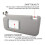 Driver Front Left Side Sun Visors with Light for  RAV4 2006-2013 Car Accessories 74320-42501-B2 6