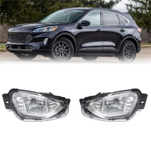Right Front Bumper Fog Light Lamp Assembly for Escape 2021 2022 2023 Car Driving Lamp Foglight W/Halogen Bulb
