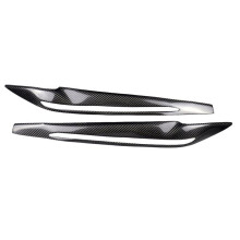 2PCS Carbon Fiber Headlight Eyelid Eyebrow Cover Stickers for X5 F15 2014-2017