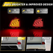 Rear Bumper Reflector Light for LX570 2016-2019 Brake Light Rear Tail Lamp Sequential Turn Signal Light
