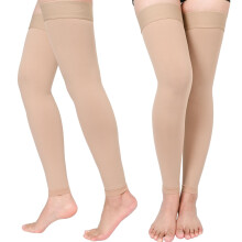 Thigh Compression Stockings 1520mmHg Footless with Silicone StayUp Band for Varicose Veins