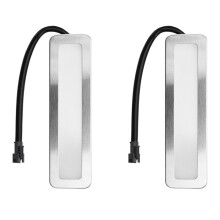 Żarówki do Okapu Kuchennego, 120 mm LED do Kuchenki, 1,5 w, Prostokątna Lampa do Wentylatora Dymu,  12 V, Białe Gniazdo SM-Męskie-Mrożone