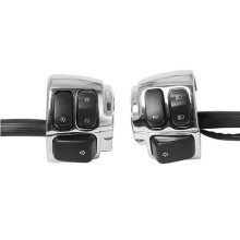 Interruptor de Manillar de 25 mm para Motocicleta, Control de Faros de Crucero para  Softail, Dyna, Sportster XL 883, Crown Prince B.