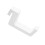 White Headphone Holder for PS5 Quick Install Gaming Headset Hook Space Saving Under Desk 2
