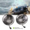 Farol LED de 7 Polegadas Redondo 200W Halo Angle Eyes DRL Lâmpada de Corrida para   JK LJ TJ CJ 1997-2018 2 Peças 5