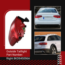 Car LED Tail Lamp Outside for A4 B8 Taillight Reversing Light Signal Light Right 8KD945096A
