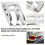 Car Top Corner  Light Guards Cage Chrome Billet Covers for  H2 2003-2009 9