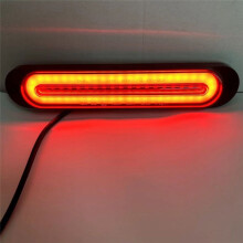 Car LED Dynamic Turn Signal Lights 12V-24V Tail Light Warning Light Outline Lamp for Bus Trailer RV Truck MK-021,B