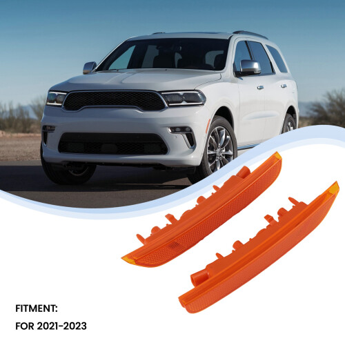 Front Left+Right Bumper Side  Light Lamp  Reflector for  Durango 2021-2023 68476819AA 68476818AA 2