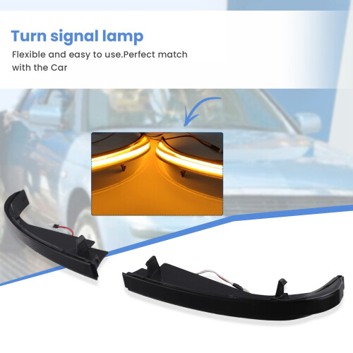 Car Rearview Mirror LED Dynamic Turn Signal Light Indicator Lamp Blinker Lights for  Priora 2008-2018 2