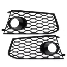 Auto-Nebelscheinwerfer-Kühlergrill-Abdeckung für RS7 2014-2018, Waben-Sechskant-Zubehör, 4G8807681G, 4G8807682G