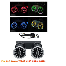 64 Colors Rear Air Vent LED Ambient Light for - GLB Class W247 X247 2020-2023 Air Conditioner Turbine Outlet