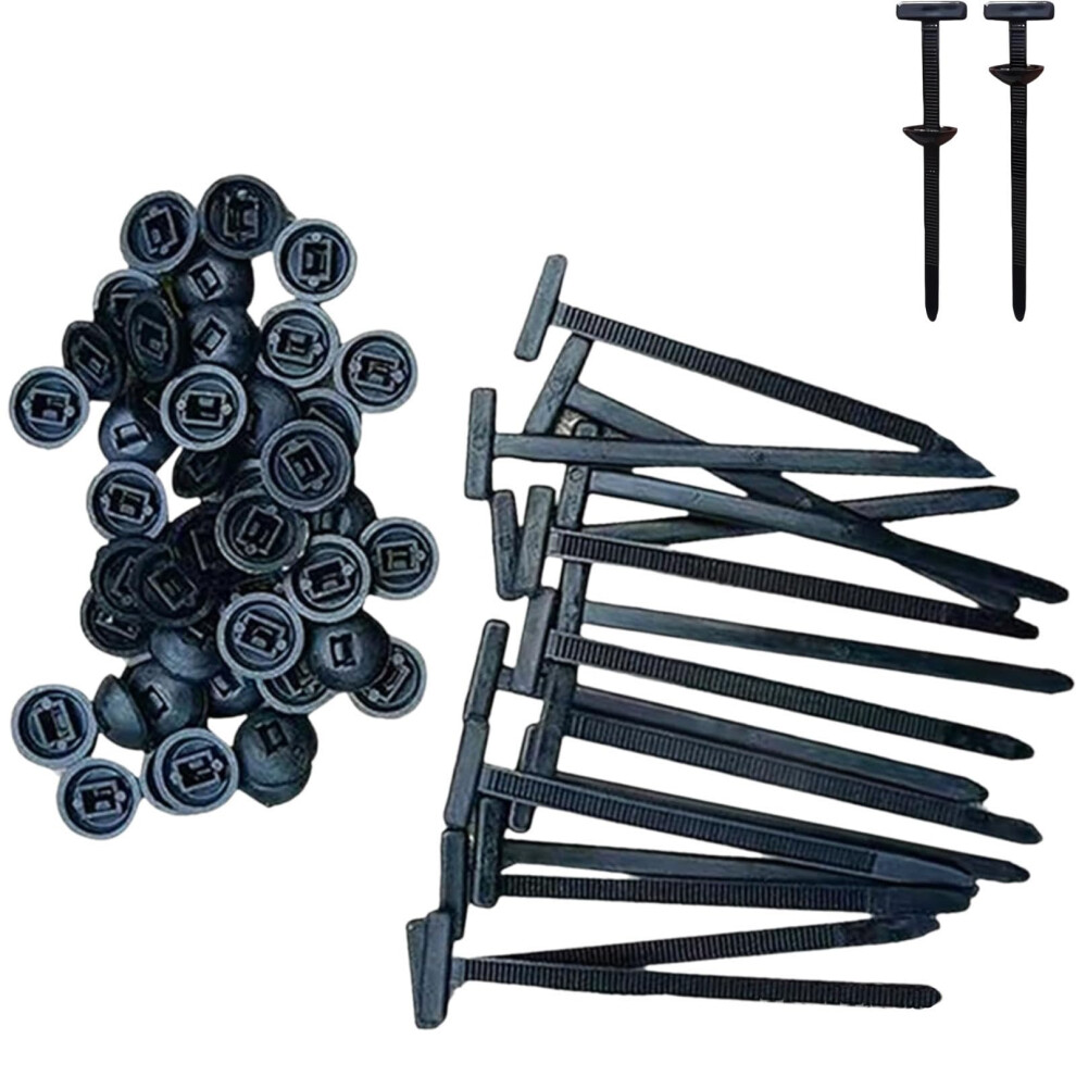 100Pcs Heavy Duty Nylon Cable Tie Buckles With Self Locking Uv Resistant Zip Ties For Cars 9053599545392