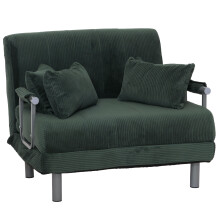Poltrona letto MCW-K29, pieghevole Divano letto, superficie riposo 190x100cm, tessuto a coste (330 g/m²)