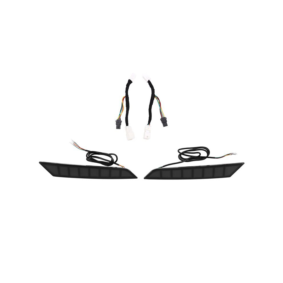 Led Tail Brake Reflector Stop Signal Lamp For 2024 Rear Bumper Warning Turn Signal Light/Black 6031146230468
