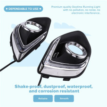 Car LED DRL Daytime Running Lights Daylight Waterproof Fog Light Lamp for ASX 2013 - 2015