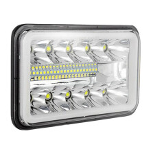 4 X 6inch Led Drl Light Bulb Crystal Clear Sealed Light Lamp Headlight 6X4 Truck Motocross Headlights Part