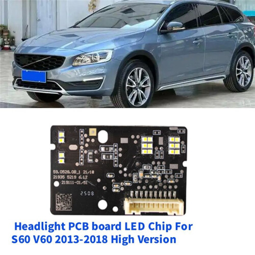 1Pair Front LED Headlight PCB Board Chip 22015701 22015702 for  S60  2013-2018 High Version 219111-01 219111-02 2