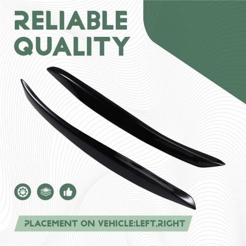 Gloss Black Car Headlight Eyelids for  TT 8J 2006-2014 2