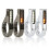 Motorcycle Front Fork LED Turn Signals Universal Sequential Switchback Running Lights 12V Amber Blinkers Black 3