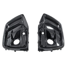 1 Pair Car Fog Lamp Frame Front Bumper Fog Lamp Grille Cover for Q5 Q5L 2021-2024 Coupe Sportback
