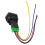 1Pcs 5 Pin Car Fog Light  for  X-Trail Tiida Altima Kicks 4-Connect Wire Control Button 12V 5