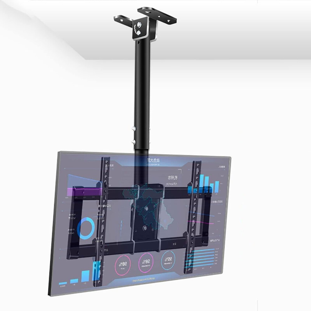 Ceiling Tv Mount For 3785 Inch Screens, Adjustable Bracket With 360 Rotation And Tilt, Heavy Duty 9174973172123