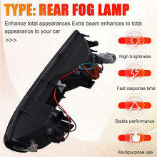 Car Rear Bumper Light Rear Fog Lamp for  Pajero Montero V73 V75 V77 2000-2003 Right MR508784